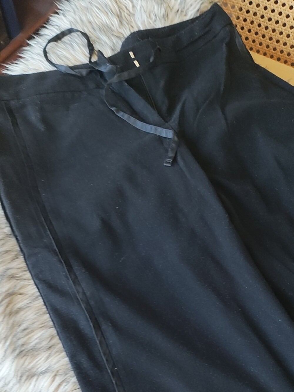 Black Drawstring Pants - Picture 3 of 6